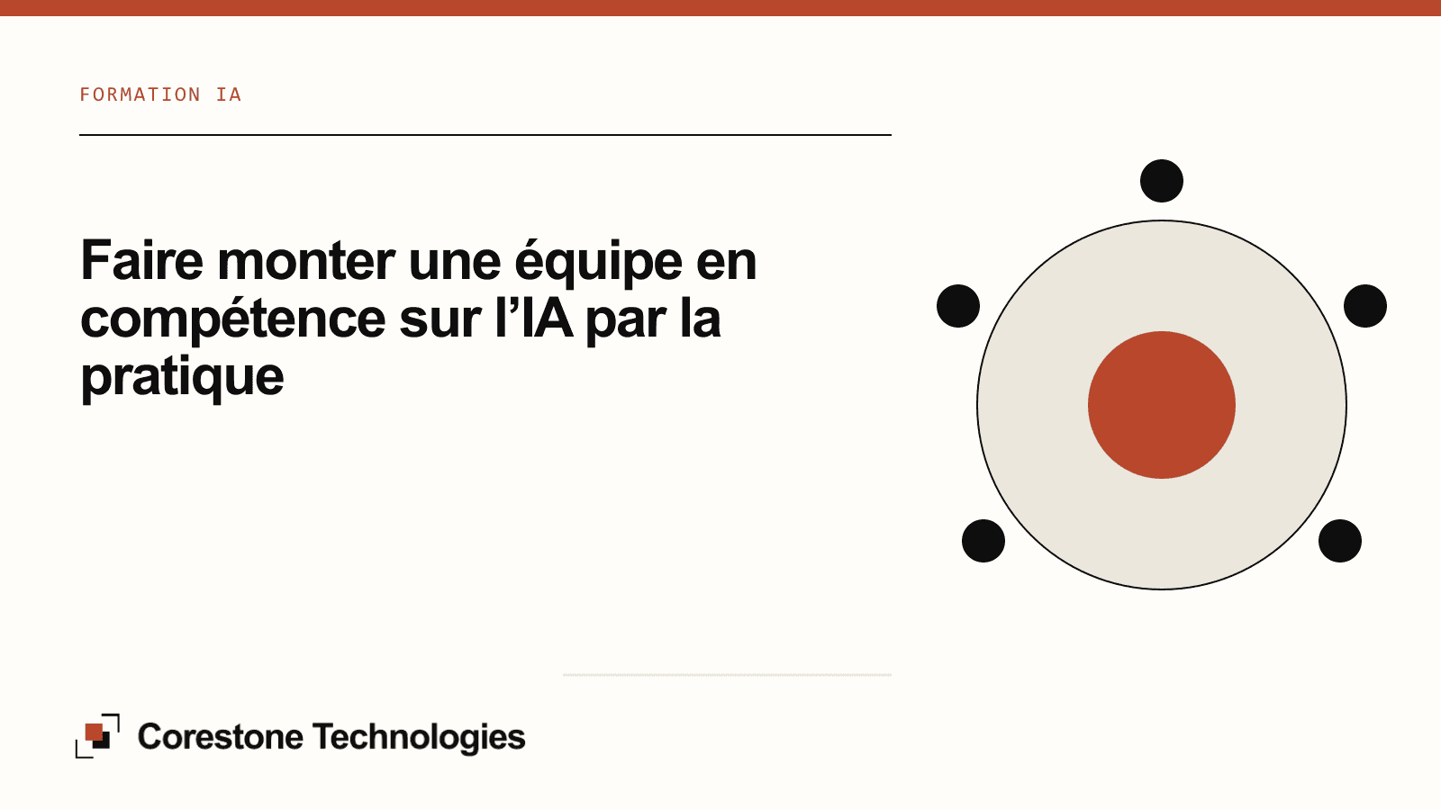 Illustration de couverture — Faire monter une équipe en compétence sur l’IA par la pratique